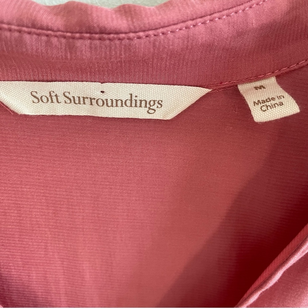 Soft Surroundings Women's Asymmetrical Tunic Dusty Rose Colored Size Medium - Picture 8 of 9